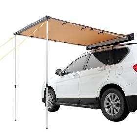 Car Side Awning, Large 4.6'x6.6' Shade Coverage Vehicle Awning, PU3000mm UV50+ Retractable Car Awning with Waterproof Storage Bag, Suitable for T Car Side Awning, Large 4.6'x6.6' Shade Coverage Vehicle Awning, PU3000mm UV50+ Retractable Car Awning with Waterproof Storage Bag, Suitable for T