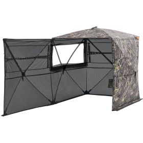 Hunting Blind, 4-5 Person See Through Ground Blinds with Carrying Bag, 360 Degree Portable Camouflage Tent Hunting Blind, 4-5 Person See Through Ground Blinds with Carrying Bag, 360 Degree Portable Camouflage Tent